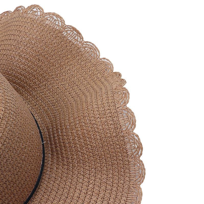 Summer Elegant Flower Straw Hat