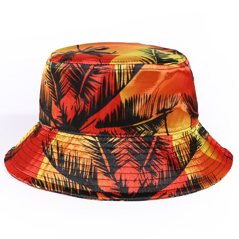 Reversible Floral Pattern Foldable Bucket Hats