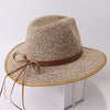 Belt Bow Straw Beach Hat