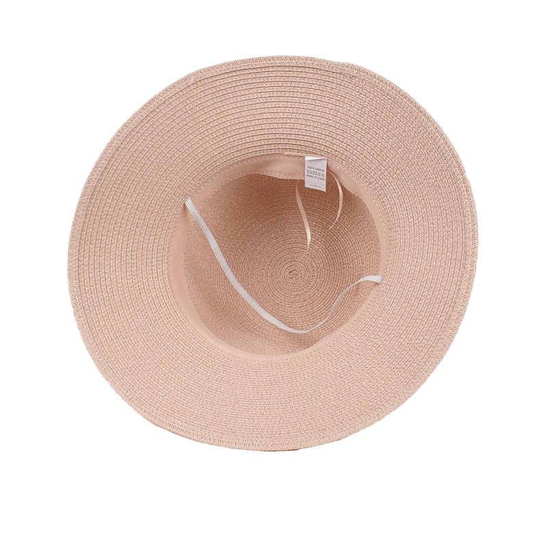 New 8cm Wide Brim Foldable Summer Hat