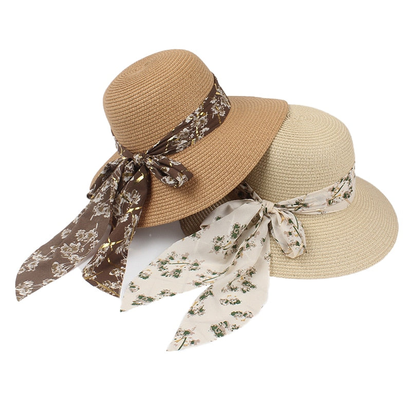 New 8cm Wide Brim Foldable Summer Hat